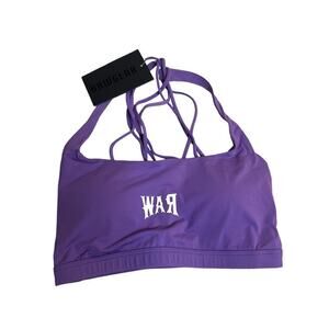 Rawgear Women's Cross Back Strappy Athletic Fitness Gym Sport Bra Size XS NWT